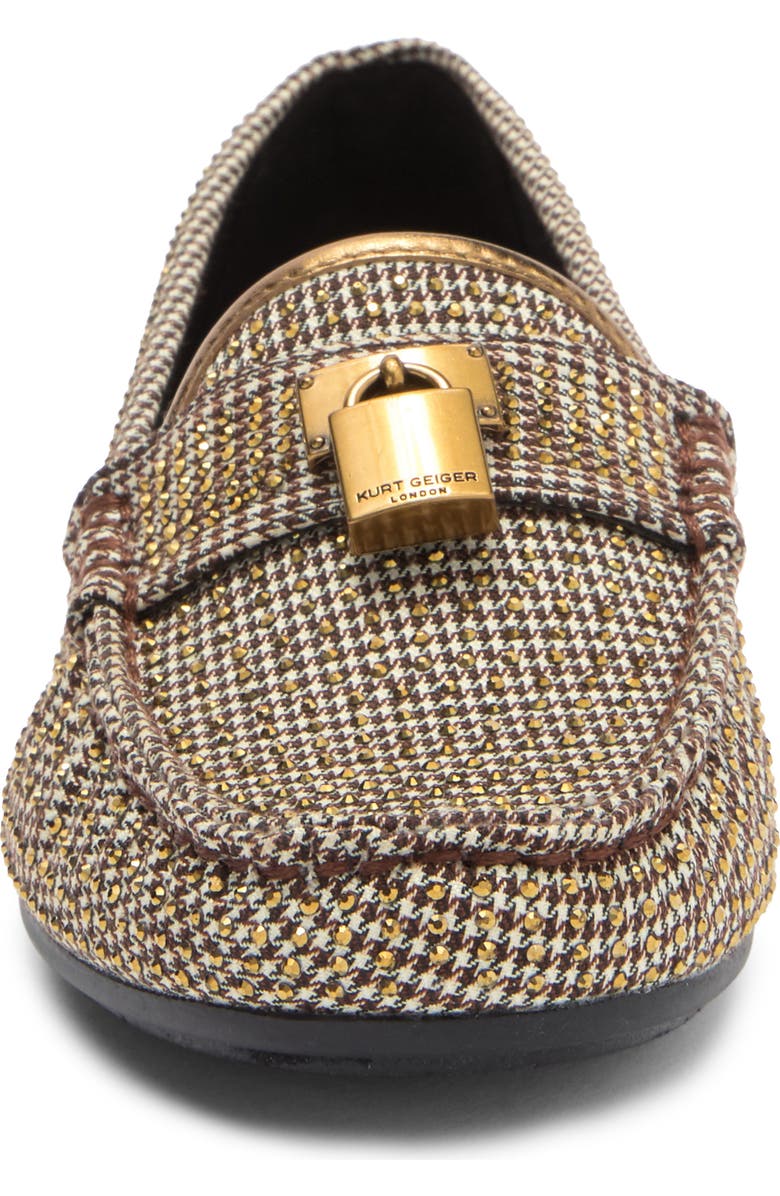 Kurt Geiger London Brixton Houndstooth Loafer, Alternate, color, Dark Beige