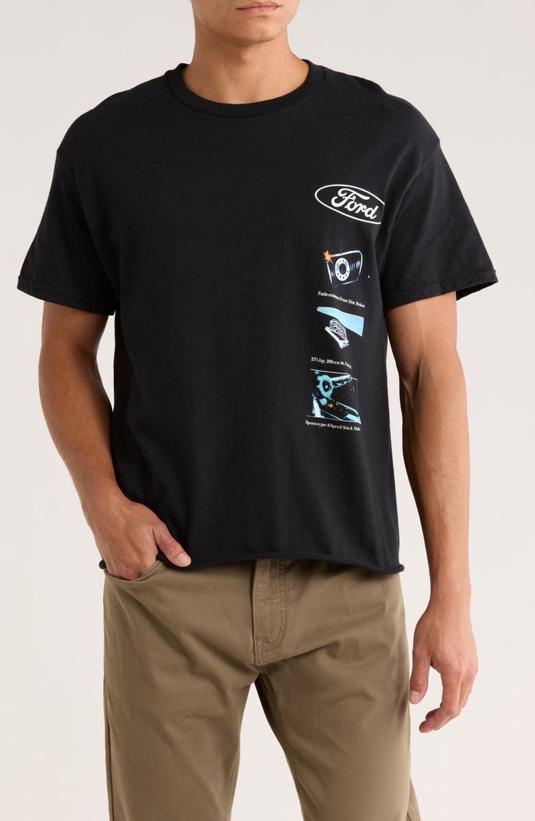 Merch Traffic Ford Mustang '66 Graphic T-Shirt, Main, color, Solid Black