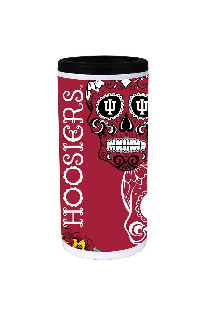 INDIGO FALLS Indiana Hoosiers Dia Stainless Steel 12oz. Slim Can Cooler, Main, color, 