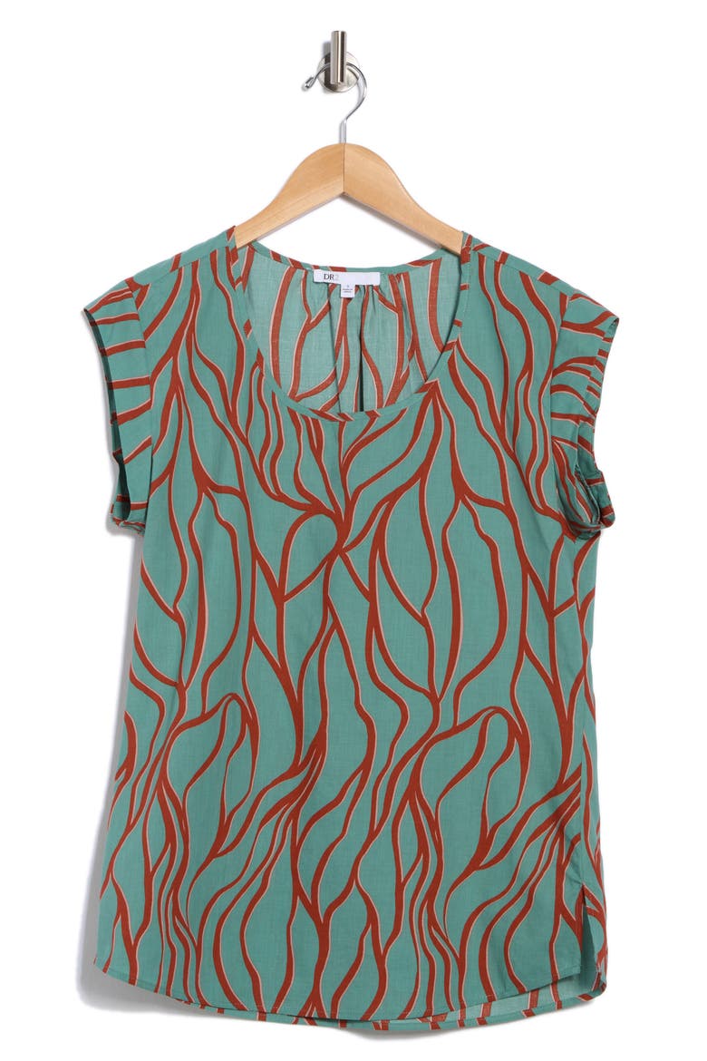Cap Sleeve Top, Alternate, color, N353 MINT