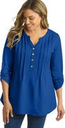 Jessica London Stretch Pleated Tunic