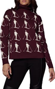 Alp N Rock Dani Skier Jacquard Organic Cotton Blend Turtleneck Sweater
