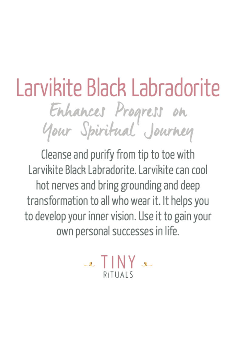 Larvikite Labradorite Energy Bracelet, Alternate, color, Black Labradorite