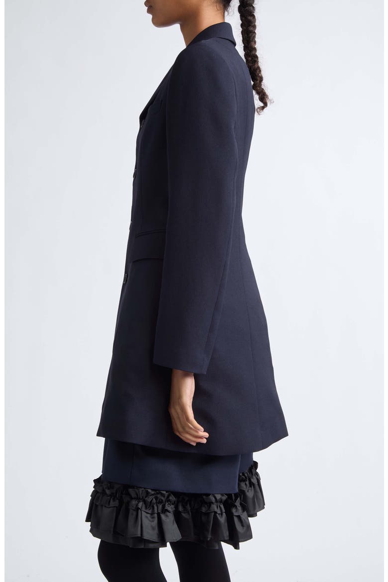 Gabardine Coat, Alternate, color, NAVY