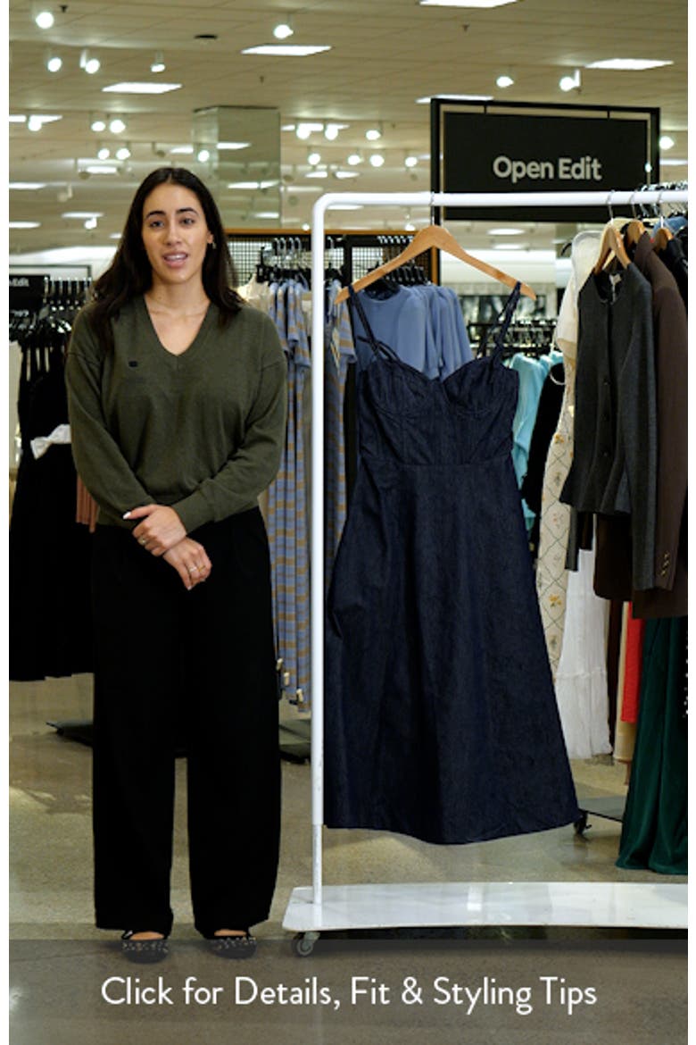 Darby Sweetheart Neck Midi Dress video