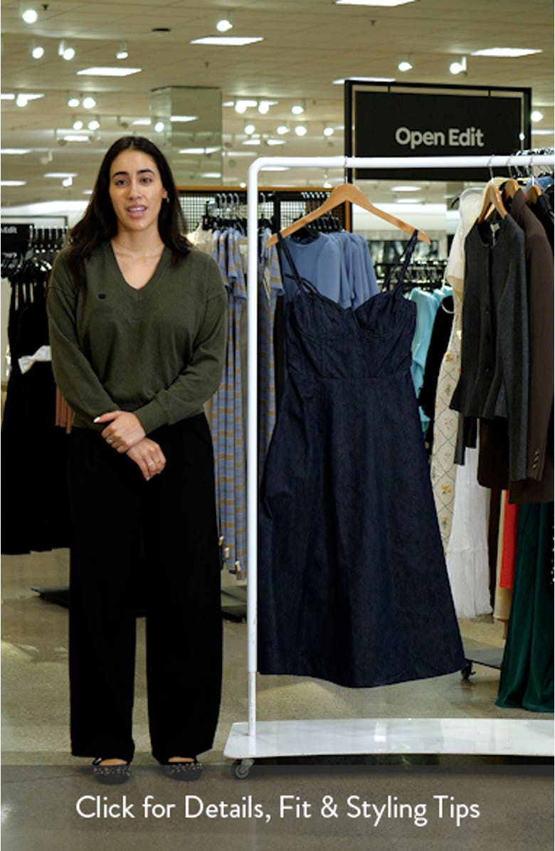 Darby Sweetheart Neck Midi Dress, sales video thumbnail