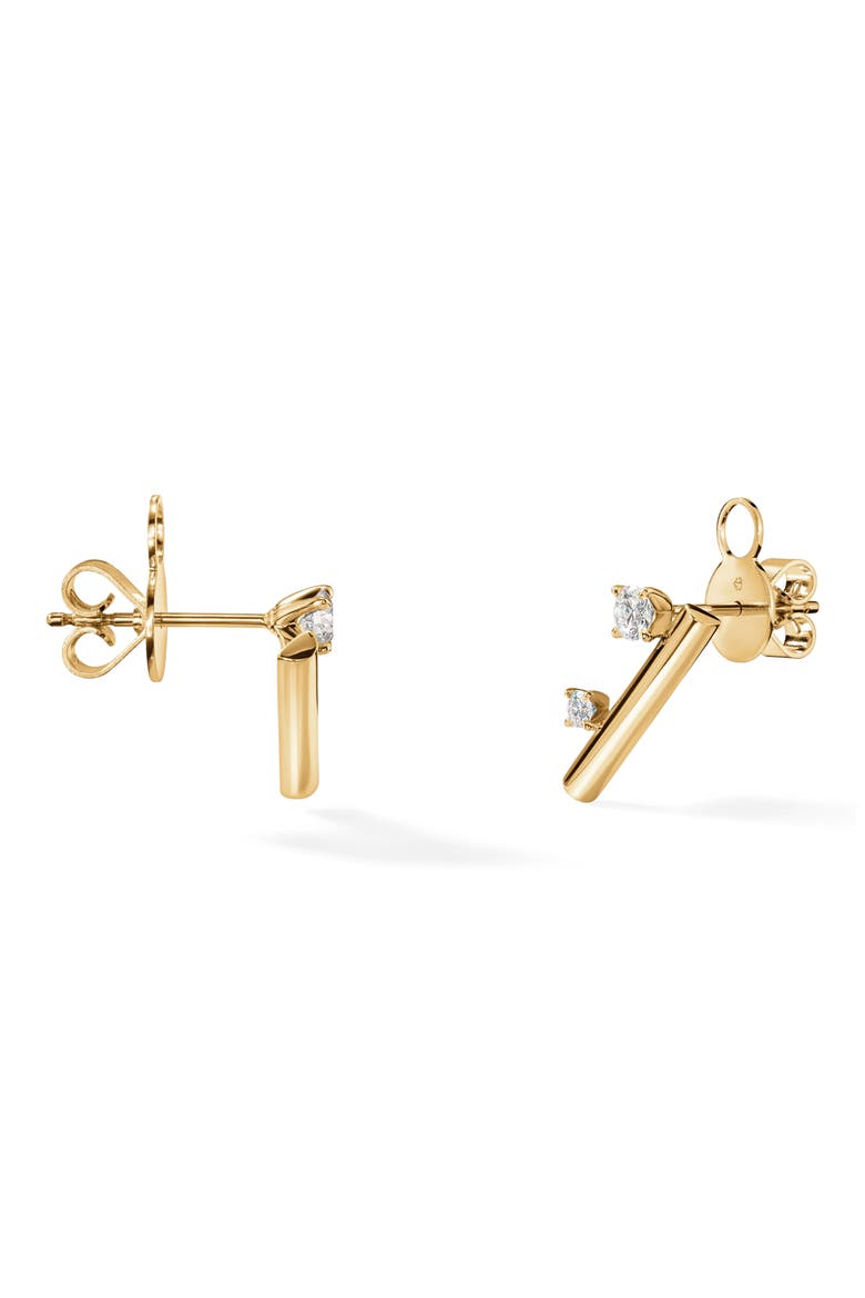 Barre 18K Gold Floating Diamond Climber Earrings, 0.30ct., Alternate, color, YELLOW GOLD/ DIAMOND
