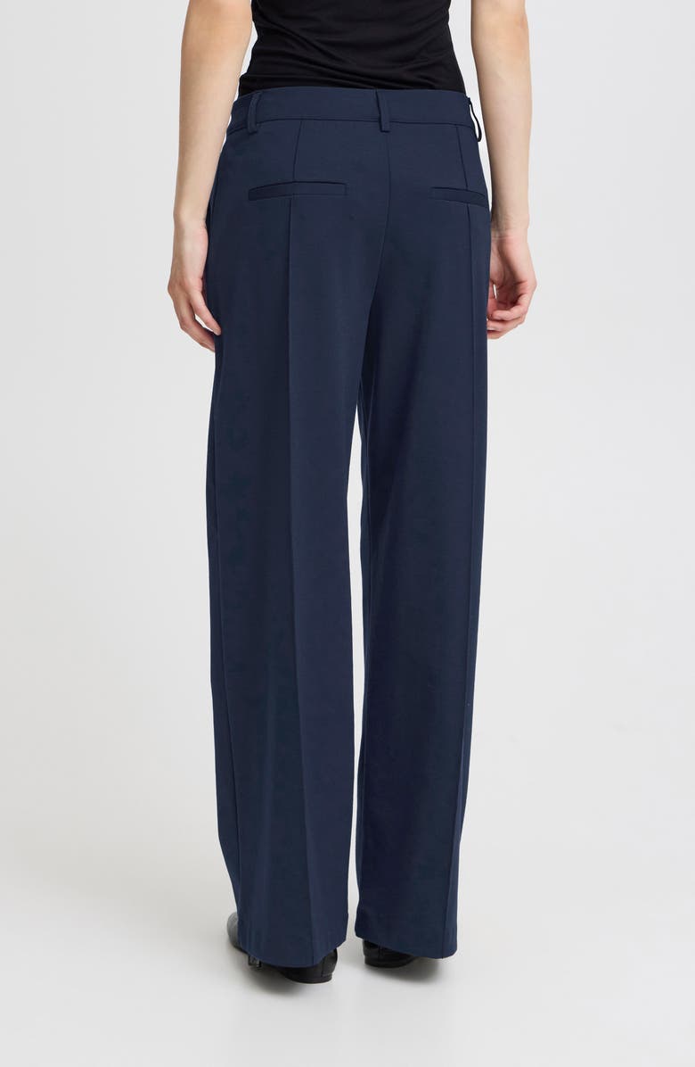 ICHI Wide Leg Pants, Alternate, color, Total Eclipse