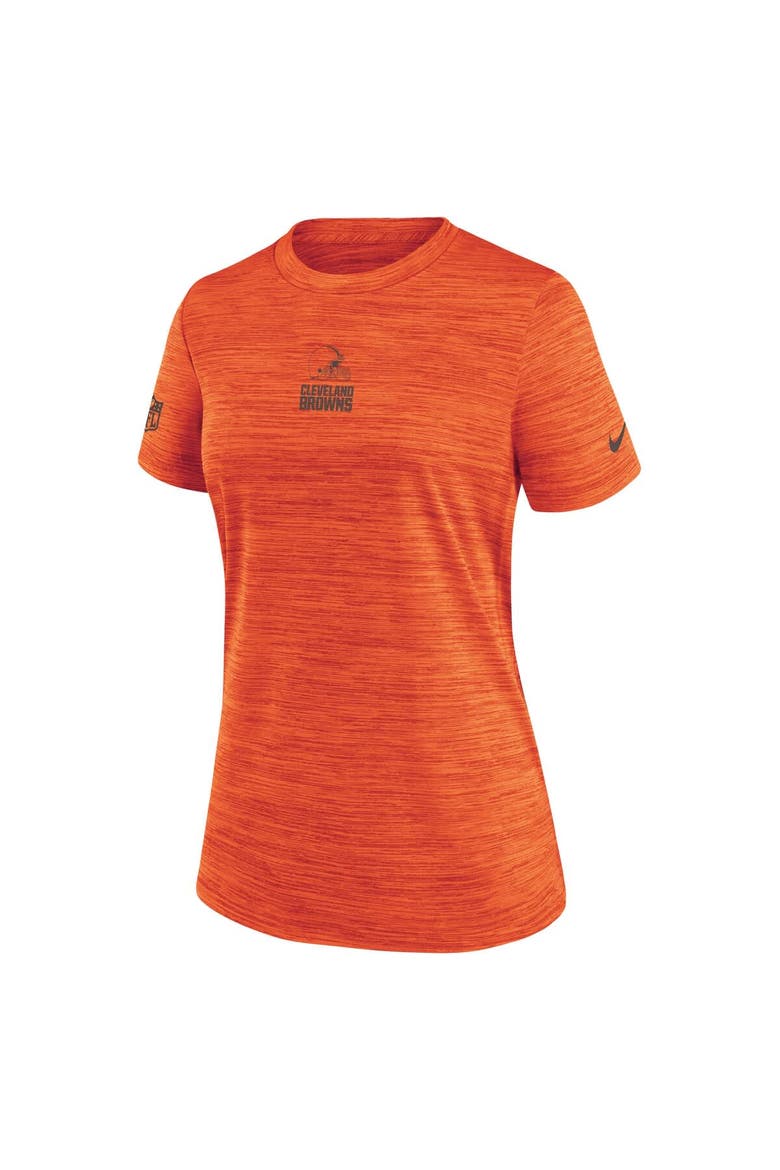 Women's Nike Orange Cleveland Browns Sideline Velocity Dri-FIT T-Shirt, Alternate, color, Orange