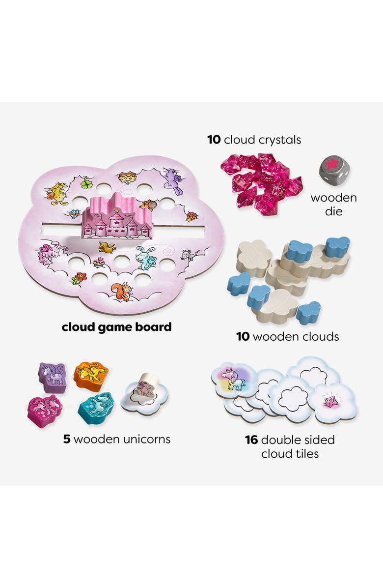 HABA Unicorn Glitterluck Cloud Stacking Children's Game, Alternate, color, Multi