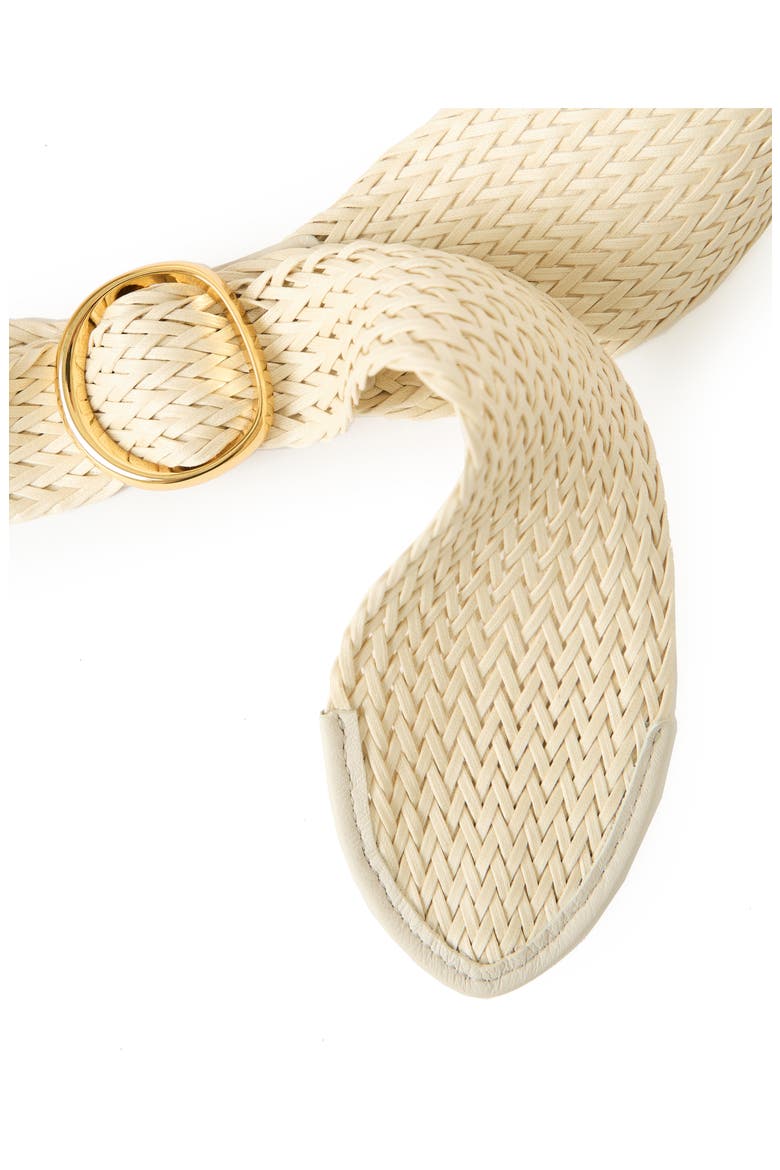 Caterina Woven Belt, Alternate, color, BONE GOLD