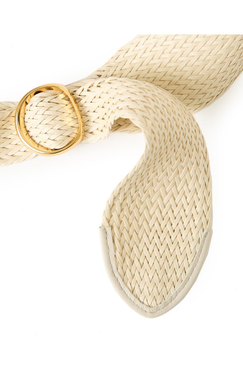 B-Low the Belt Caterina Woven Belt, Alternate, color, Bone Gold