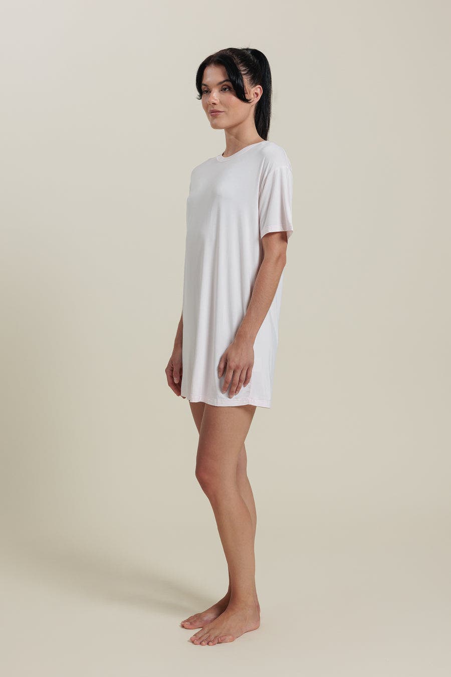Aeptom Natural Short Sleeve Tee Dress | Nordstrom
