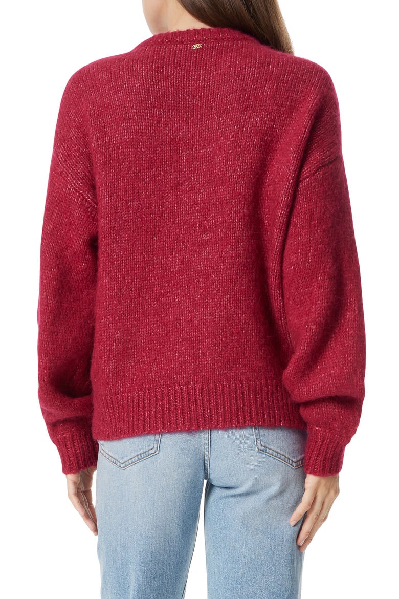 Khloe Boxy Sweater, Alternate, color, CERISE