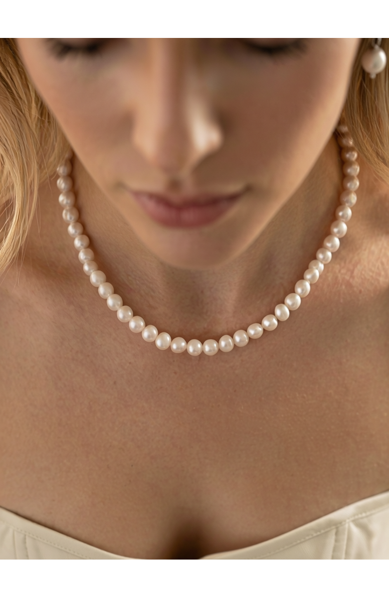 Joey Baby Baroque Freshwater Pearl Pendant Necklace, Alternate, color, Metallic Gold