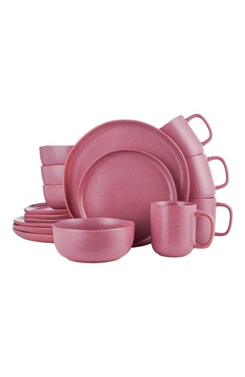 Tom Stoneware 16-Piece Dinnerware Set