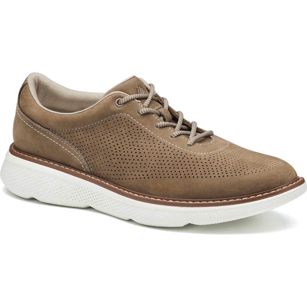 Johnston & Murphy Hayden Oxford In Taupe Nubuck