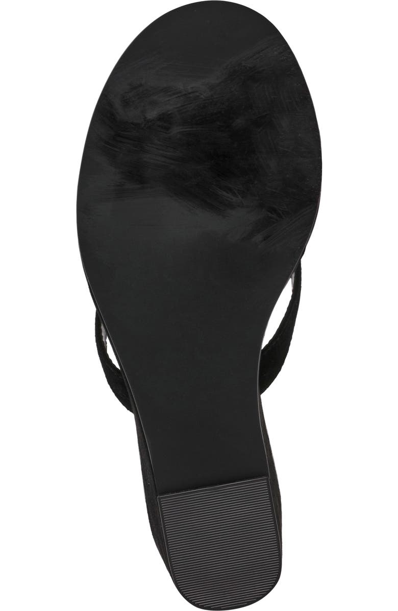 Steve Madden Playing Wedge Sandal, Alternate, color, Black Suede