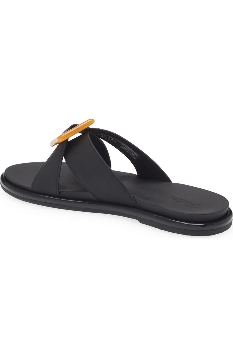 OluKai La'i Slide Sandal, Alternate, color, Black / Black