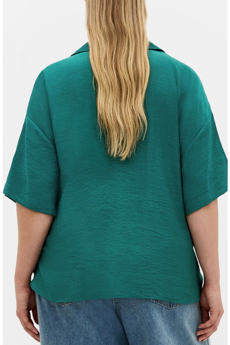 Rosie Tie Front Shirt, Alternate, color, JADE