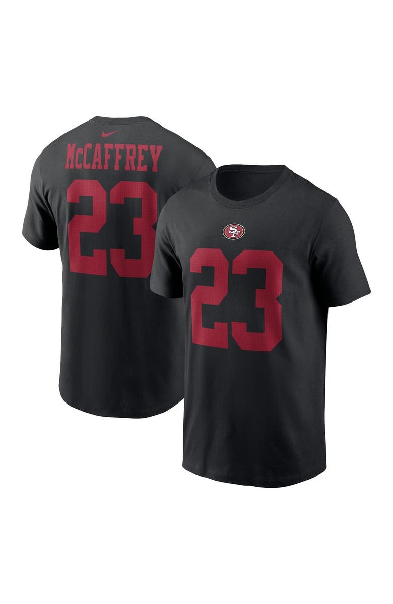 Nike Men's Nike Christian McCaffrey Black San Francisco 49ers Player Name & Number T-Shirt, Main, color, Black