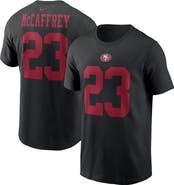 Nike Men's Nike Christian McCaffrey Black San Francisco 49ers Player Name & Number T-Shirt