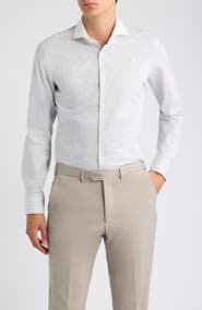 BOSS Hank Trim Fit Cotton Button Shirt