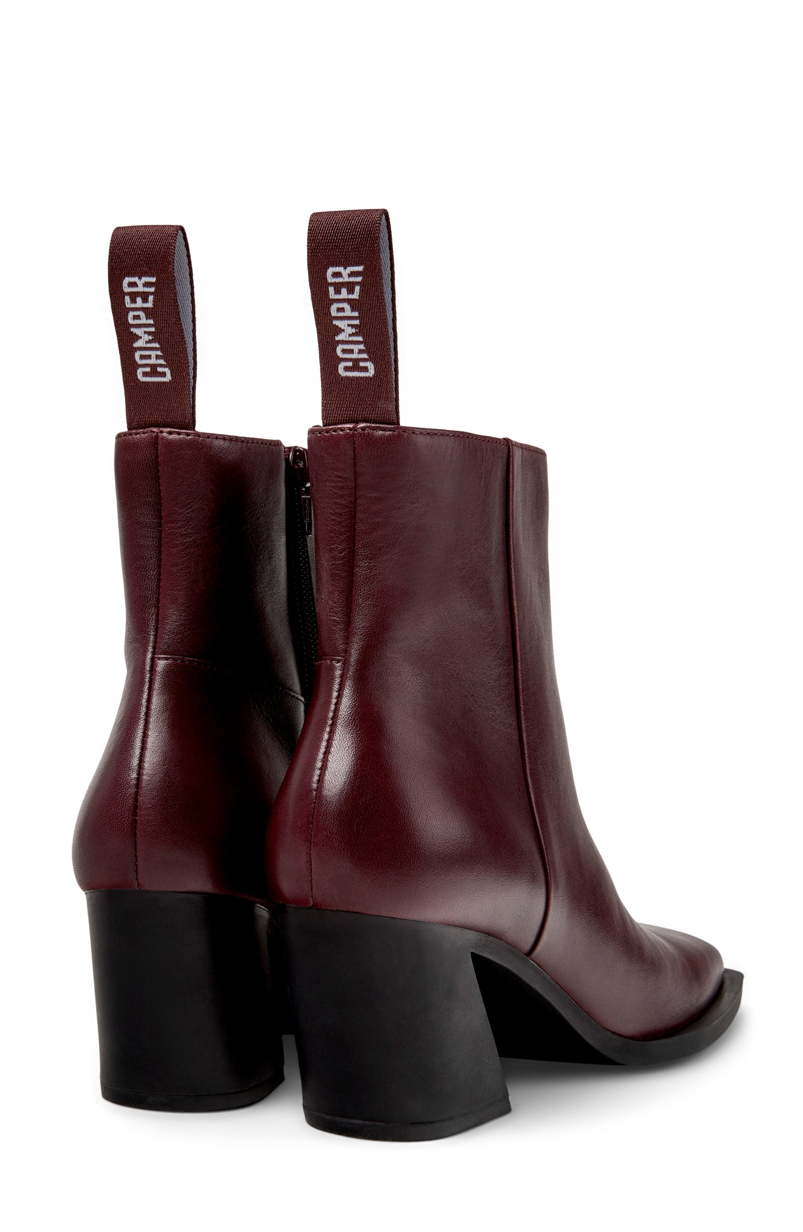 Camper Karole Bootie, Alternate, color, Burgundy