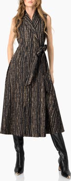 IVONNE Sleeveless Long Wrap Dress