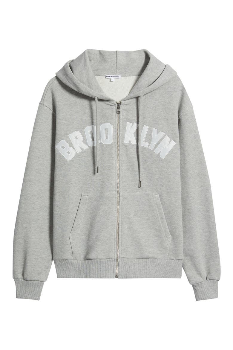 Brooklyn Zip Hoodie, Alternate, color, LIGHT GREY MELANGE