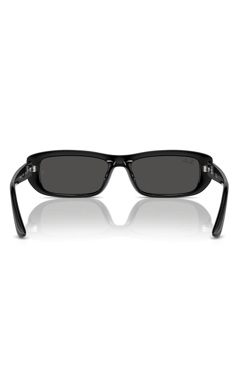 Ray-Ban 55mm Pillow Sunglasses, Alternate, color, Dark Grey