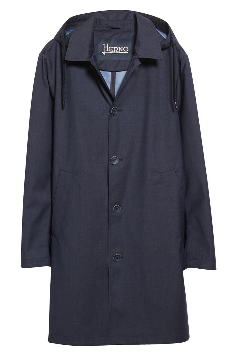 Storm System® Waterproof Hooded Raincoat, Alternate, color, 9201-BLU NAVY