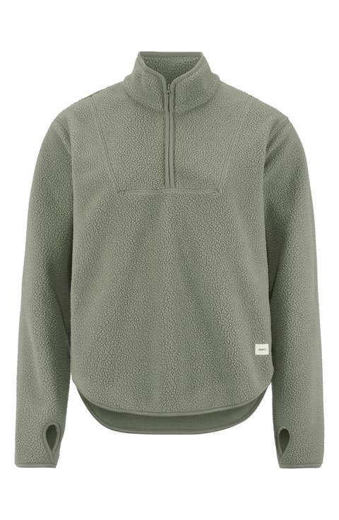 Join High Pile Fleece Half Zip Pullover