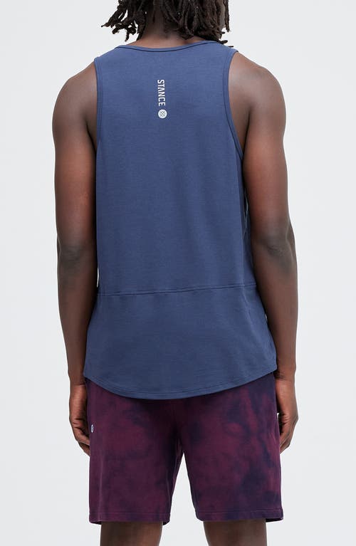 Stance Fragment Performance Tank In Dark Navy