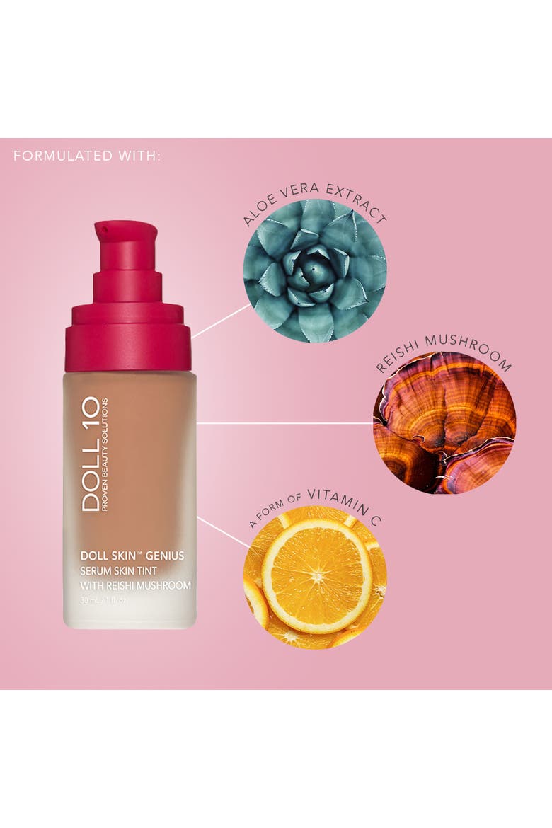 Doll Skin Genius Serum Skin Tint with Reishi Mushroom, Alternate, color, Rich