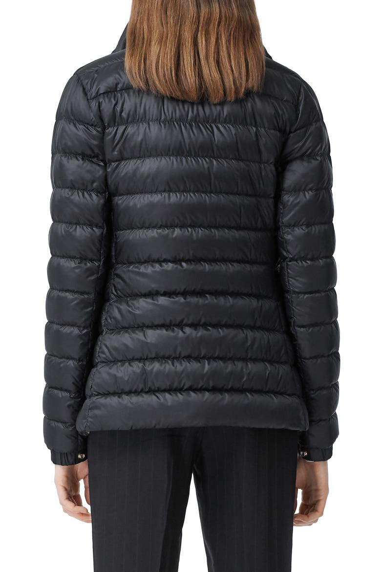 Paisley Down Puffer Coat, Alternate, color, BLACK