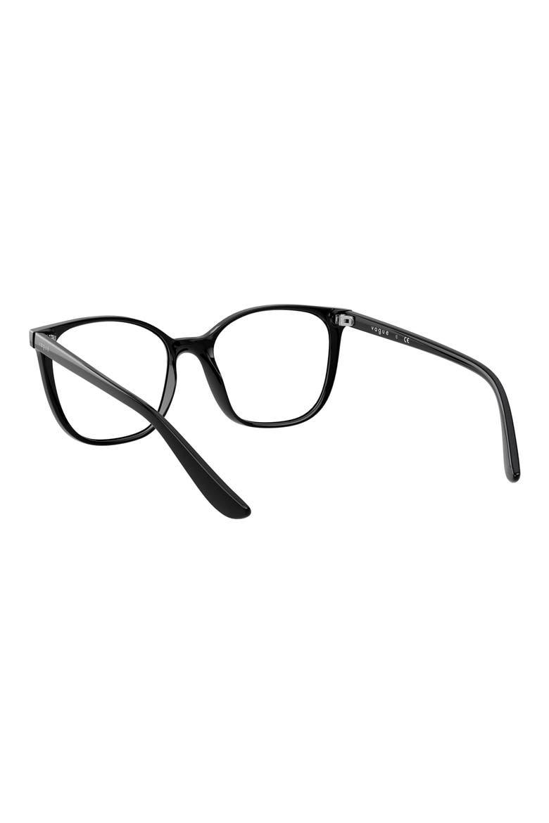 52mm Pillow Optical Glasses, Alternate, color, BLACK