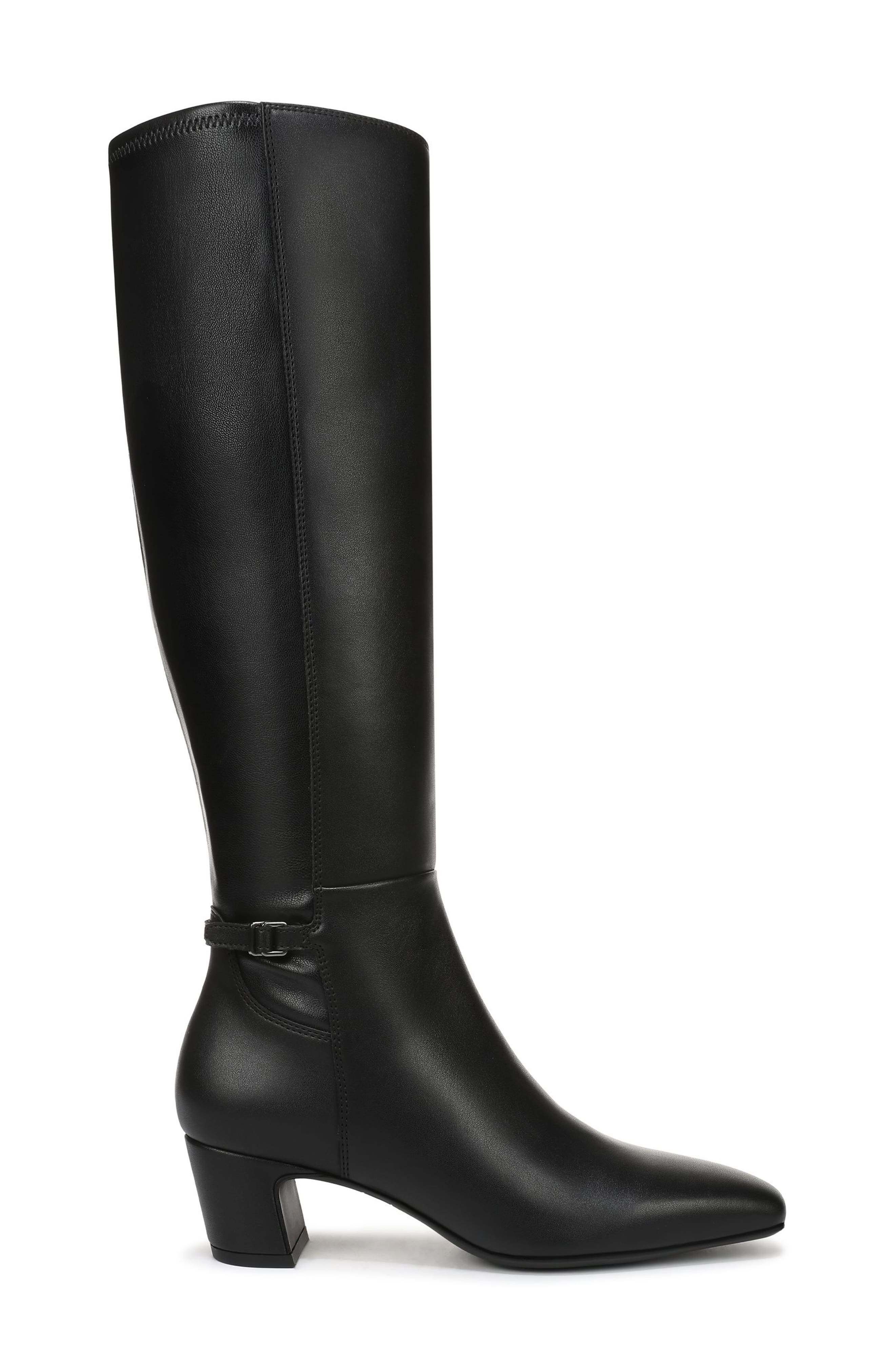 Suzzie Faux Leather Knee High Boot, Alternate, color, BLACK PU