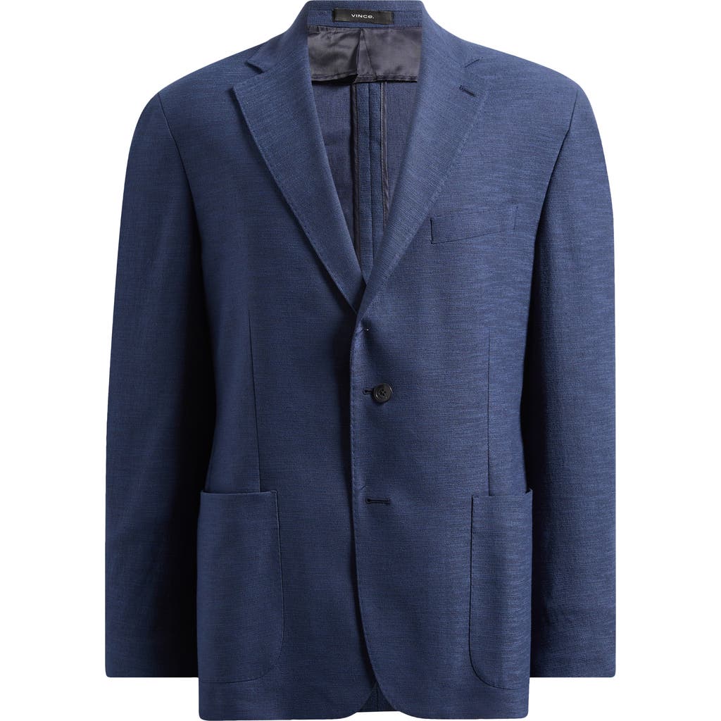 Vince Icon Relaxed Fit Linen & Cotton Blend Sport Coat