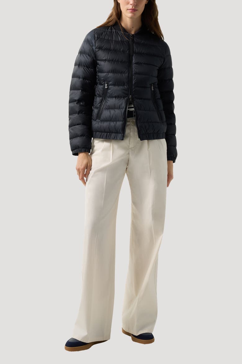 Marybel Lightweight Down Jacket, Alternate, color, Black
