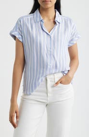 beachlunchlounge Darby Short Sleeve Button-Up Shirt