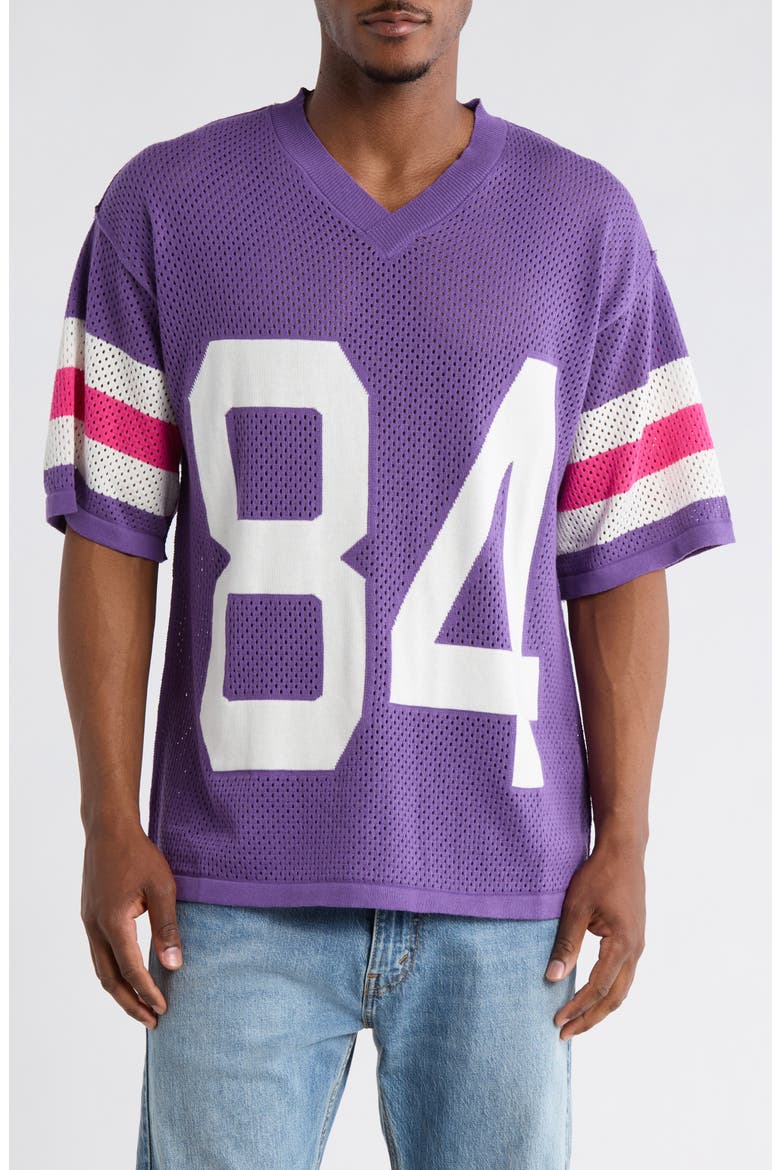 Mesh Knit Jersey, Main, color, PURPLE