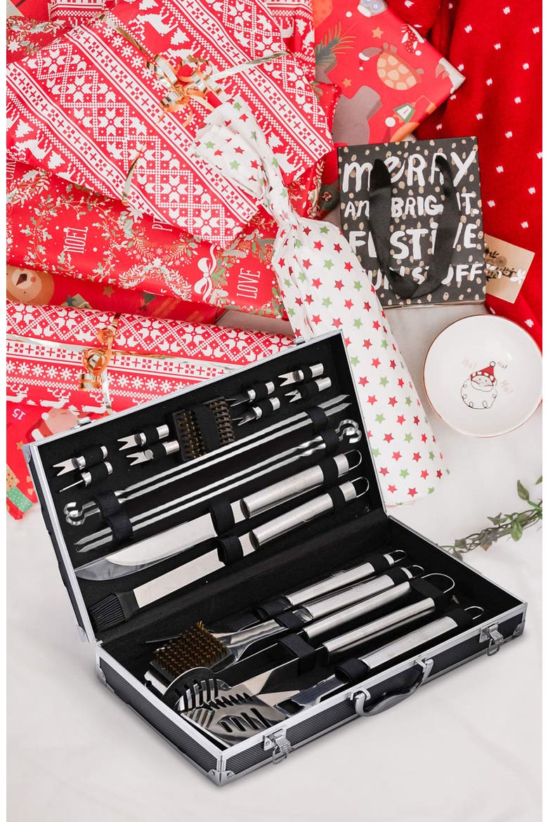 Deluxe Grill Accessory Set, Alternate, color, STAINLESS STEEL