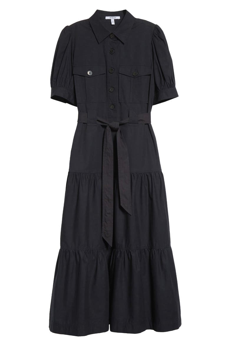 新品未使用BUFFY MUSE OVERALL BLACK Derek Lam 10 Crosby Buffy Short Sleeve Cotton Utility Dress (Women