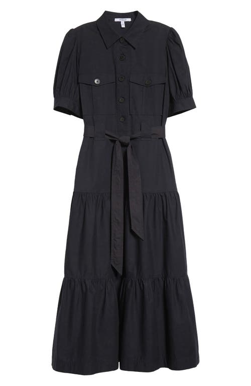 Derek Lam 10 Crosby Buffy Utility Midi Dress In Black