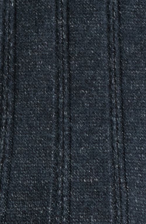 Bella Venice The Jackie Rib Cashmere Blend Cardigan In Blue