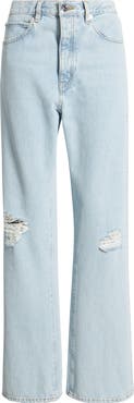 FRAME The Vertical High Waist Relaxed Straight Leg Jeans