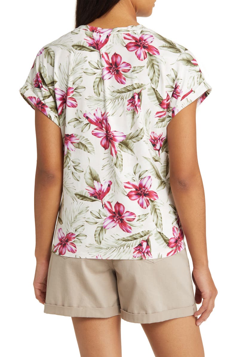 Tommy Bahama Kauai Coastal Petals V-Neck T-Shirt, Alternate, color,