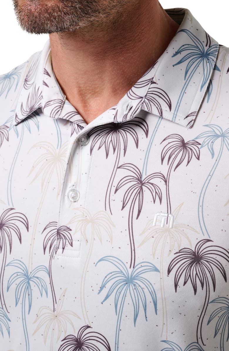 TravisMathew Featherweight Palms Piqué Polo, Alternate, color, White