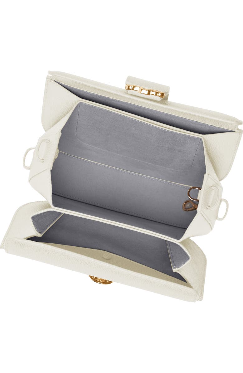 SENREVE Cadence Crossbody Pebbled Leather Handbag, Alternate, color, Cream